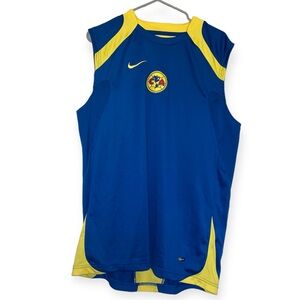 Vintage Nike Club America Rare Total90 Soccer Tank Top Jersey Sz Medium